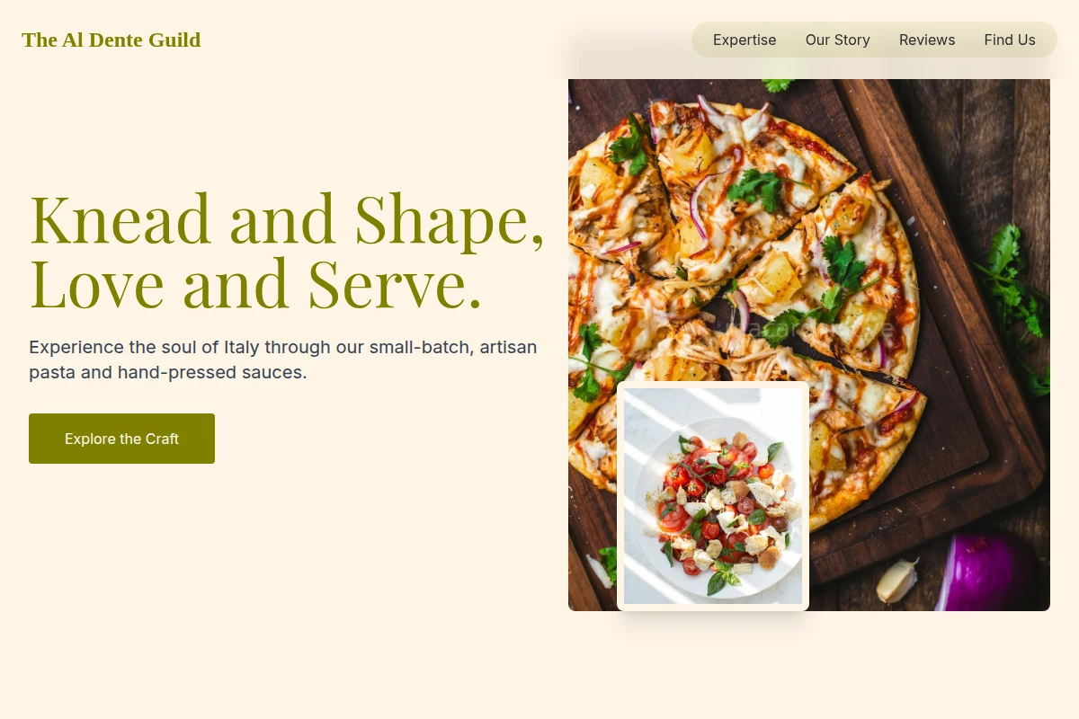 Small-batch Italian Food