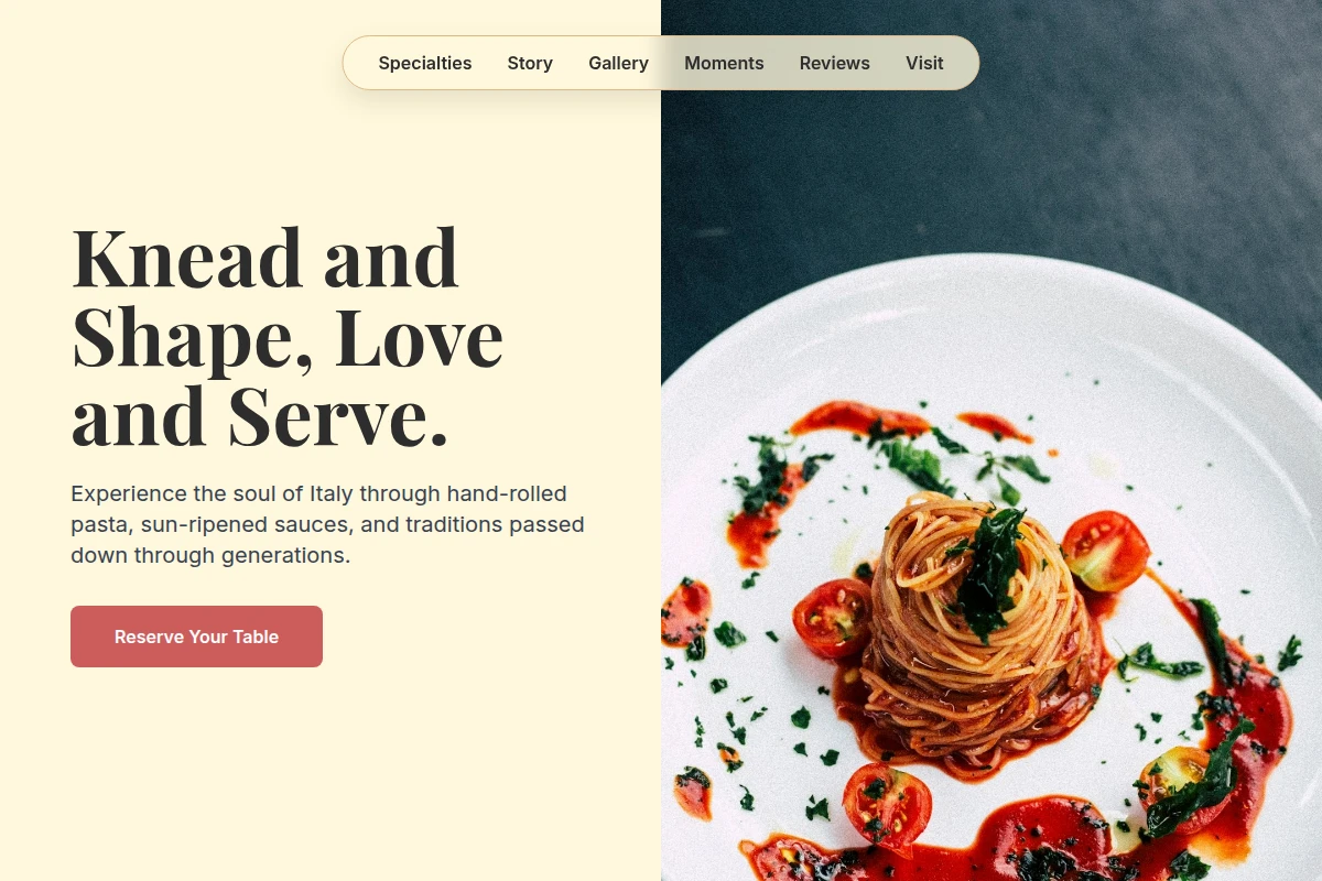 Hearty Italian Food